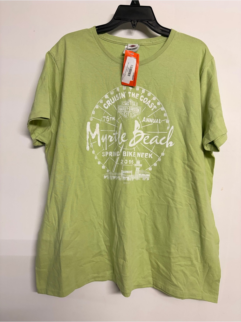Harley-Davidson Light Green Myrtle Beach Graphic Short Sleeve Tee